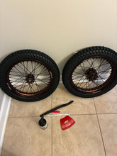 Load image into Gallery viewer, K. Mods 16” Complete Dual-Sport Wheelset + Shinko 241 Tires