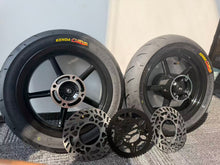 Load image into Gallery viewer, 2 12" Supermotos with black sprocket and 2 rotors
