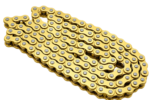 420-L120 Gold Heavy-Duty Pit Bike & Dirt Bike Chain (120 Links)