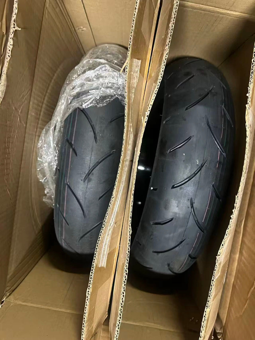 12” Supermoto Wheel Set for Tuttio Soleil 01 | Like New | Gloss Black