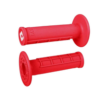 Load image into Gallery viewer, Red ODI Half-Waffle / Ruffian Half-Waffle Motocross Grips
