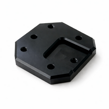 Load image into Gallery viewer, Black metal bracket with multiple holes on a white background

