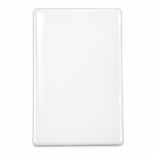 Load image into Gallery viewer, A plain white rectangular plate with rounded corners, shown from a top-down view on a white background.
