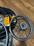 Shinko 244 dual-sport tire featuring aggressive street and trail tread